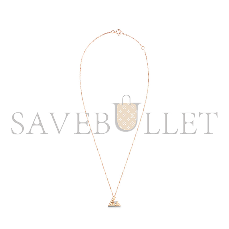 l0vis vvtt0n lv volt one small pendant, pink gold and D1am0nd q93813